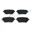 Jeu de 4 plaquettes de frein arrière RAP BRAKES R-P1584 - Visuel 1