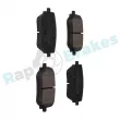 Jeu de 4 plaquettes de frein arrière RAP BRAKES R-P1584 - Visuel 2