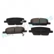 Jeu de 4 plaquettes de frein avant RAP BRAKES R-P1588 - Visuel 1