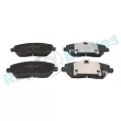 Jeu de 4 plaquettes de frein avant RAP BRAKES R-P1589 - Visuel 1