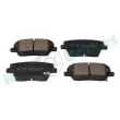 Jeu de 4 plaquettes de frein arrière RAP BRAKES R-P1591 - Visuel 1
