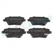 Jeu de 4 plaquettes de frein arrière RAP BRAKES R-P1592 - Visuel 1