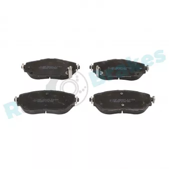 Jeu de 4 plaquettes de frein avant RAP BRAKES R-P1593