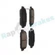 Jeu de 4 plaquettes de frein avant RAP BRAKES R-P1595 - Visuel 2