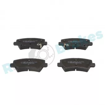 Jeu de 4 plaquettes de frein arrière RAP BRAKES R-P1596