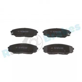 Jeu de 4 plaquettes de frein avant RAP BRAKES R-P1597