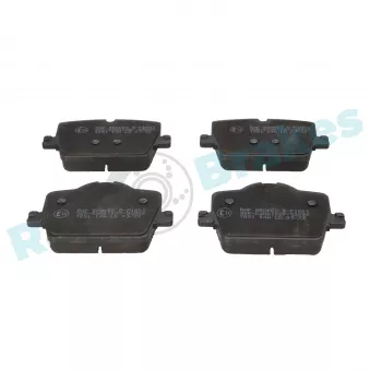 Jeu de 4 plaquettes de frein arrière RAP BRAKES R-P1601