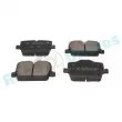 Jeu de 4 plaquettes de frein arrière RAP BRAKES R-P1601 - Visuel 2