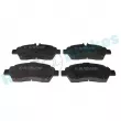 Jeu de 4 plaquettes de frein arrière RAP BRAKES R-P1602 - Visuel 1