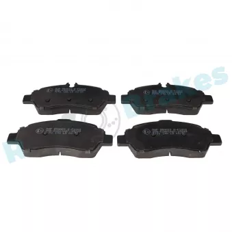 Jeu de 4 plaquettes de frein arrière RAP BRAKES R-P1602