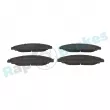 Jeu de 4 plaquettes de frein avant RAP BRAKES R-P1603 - Visuel 1