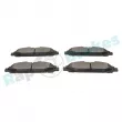 Jeu de 4 plaquettes de frein avant RAP BRAKES R-P1603 - Visuel 3