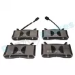 Jeu de 4 plaquettes de frein avant RAP BRAKES R-P1606 - Visuel 1