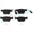 Jeu de 4 plaquettes de frein arrière RAP BRAKES R-P1607 - Visuel 1