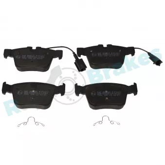 Jeu de 4 plaquettes de frein arrière RAP BRAKES R-P1607