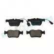 Jeu de 4 plaquettes de frein arrière RAP BRAKES R-P1607 - Visuel 3