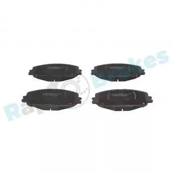 Jeu de 4 plaquettes de frein avant RAP BRAKES R-P1608