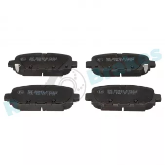 Jeu de 4 plaquettes de frein arrière RAP BRAKES R-P1612
