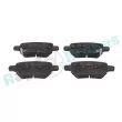 Jeu de 4 plaquettes de frein arrière RAP BRAKES R-P1613 - Visuel 1