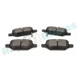 Jeu de 4 plaquettes de frein arrière RAP BRAKES R-P1613 - Visuel 3