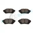 Jeu de 4 plaquettes de frein arrière RAP BRAKES R-P1614 - Visuel 3