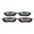 Jeu de 4 plaquettes de frein avant RAP BRAKES R-P1615 - Visuel 1