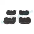 Jeu de 4 plaquettes de frein avant RAP BRAKES R-P1619 - Visuel 1