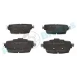 Jeu de 4 plaquettes de frein arrière RAP BRAKES R-P1621 - Visuel 1