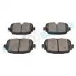 Jeu de 4 plaquettes de frein arrière RAP BRAKES R-P1621 - Visuel 3