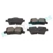 Jeu de 4 plaquettes de frein arrière RAP BRAKES R-P1623 - Visuel 2