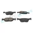 Jeu de 4 plaquettes de frein arrière RAP BRAKES R-P1625 - Visuel 2