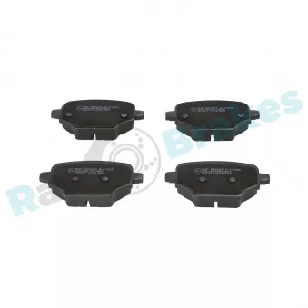 Jeu de 4 plaquettes de frein arrière RAP BRAKES R-P1628