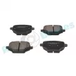 Jeu de 4 plaquettes de frein arrière RAP BRAKES R-P1628 - Visuel 2