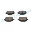 Jeu de 4 plaquettes de frein arrière RAP BRAKES R-P1628 - Visuel 3