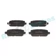 Jeu de 4 plaquettes de frein arrière RAP BRAKES R-P1633 - Visuel 1