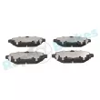 Jeu de 4 plaquettes de frein arrière RAP BRAKES R-P1635 - Visuel 1