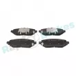 Jeu de 4 plaquettes de frein arrière RAP BRAKES R-P1636 - Visuel 1