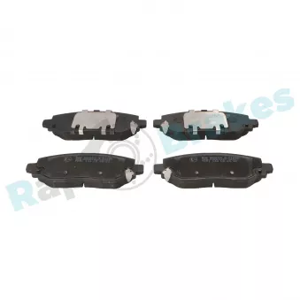 Jeu de 4 plaquettes de frein arrière RAP BRAKES R-P1636