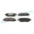 Jeu de 4 plaquettes de frein arrière RAP BRAKES R-P1636 - Visuel 2