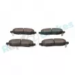 Jeu de 4 plaquettes de frein arrière RAP BRAKES R-P1636 - Visuel 3
