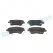 Jeu de 4 plaquettes de frein avant RAP BRAKES R-P1637 - Visuel 1