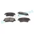 Jeu de 4 plaquettes de frein avant RAP BRAKES R-P1637 - Visuel 2