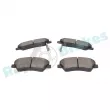 Jeu de 4 plaquettes de frein avant RAP BRAKES R-P1637 - Visuel 3