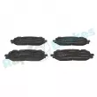 Jeu de 4 plaquettes de frein avant RAP BRAKES R-P1642 - Visuel 1