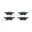 Jeu de 4 plaquettes de frein arrière RAP BRAKES R-P1644 - Visuel 1