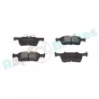 Jeu de 4 plaquettes de frein arrière RAP BRAKES R-P1644 - Visuel 2