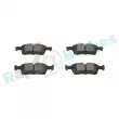 Jeu de 4 plaquettes de frein arrière RAP BRAKES R-P1644 - Visuel 3