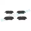 Jeu de 4 plaquettes de frein arrière RAP BRAKES R-P1648 - Visuel 1