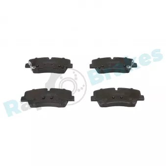 Jeu de 4 plaquettes de frein arrière RAP BRAKES R-P1648