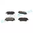 Jeu de 4 plaquettes de frein arrière RAP BRAKES R-P1648 - Visuel 2